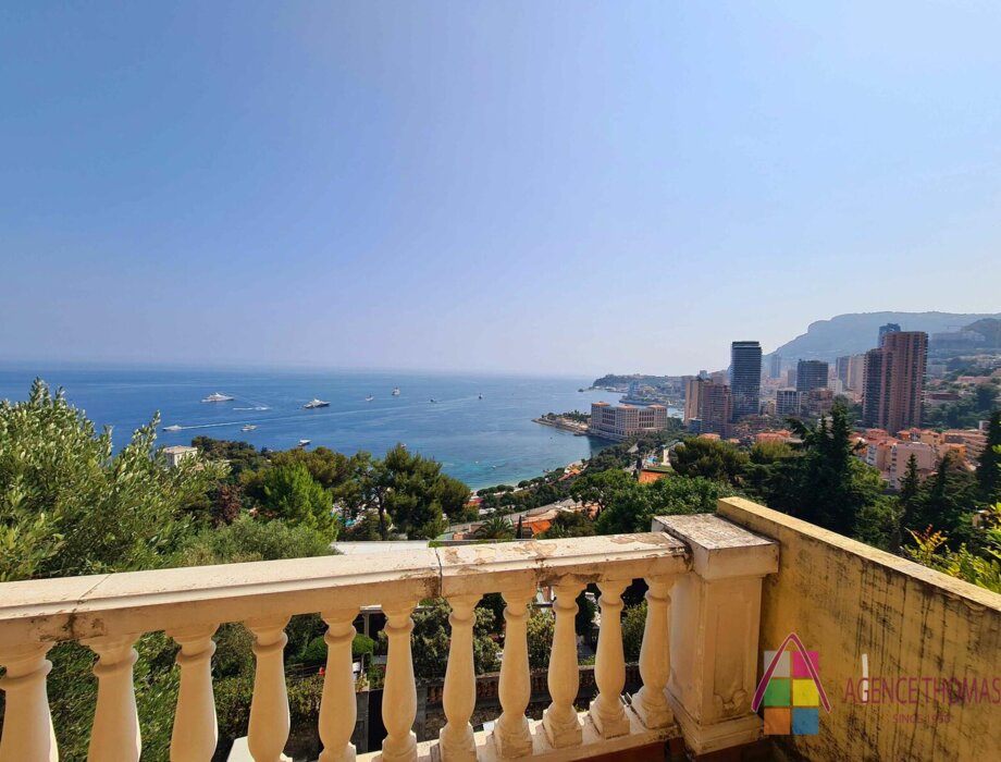 One bedroom apartment with terrace and garden, panoramic view of the Sea & Monaco